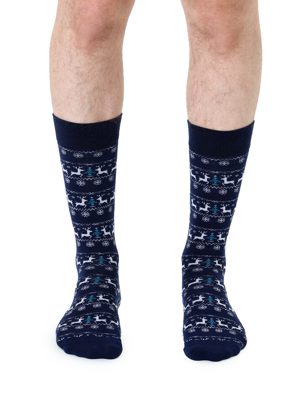 Reindeer Mens Bamboo Crew Socks