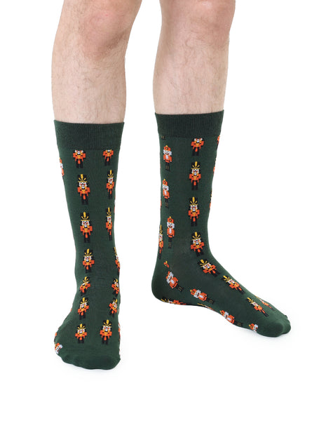 Nutcracker Mens Bamboo Crew Socks