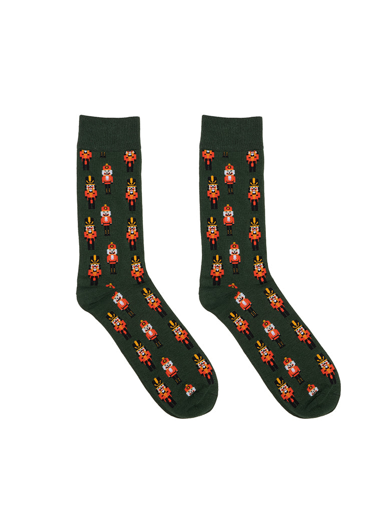 Nutcracker Mens Bamboo Crew Socks