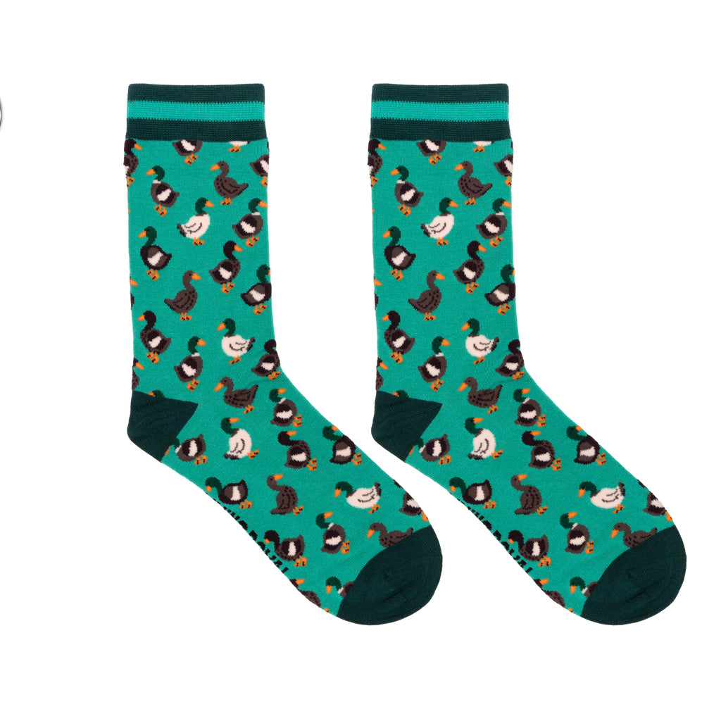 Mallard Duck Women's Bamboo Crew Socks
