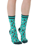 Mallard Duck Women's Bamboo Crew Socks