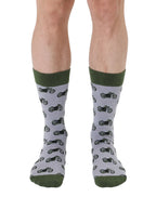 Motorcycle Mens Bamboo Crew Socks