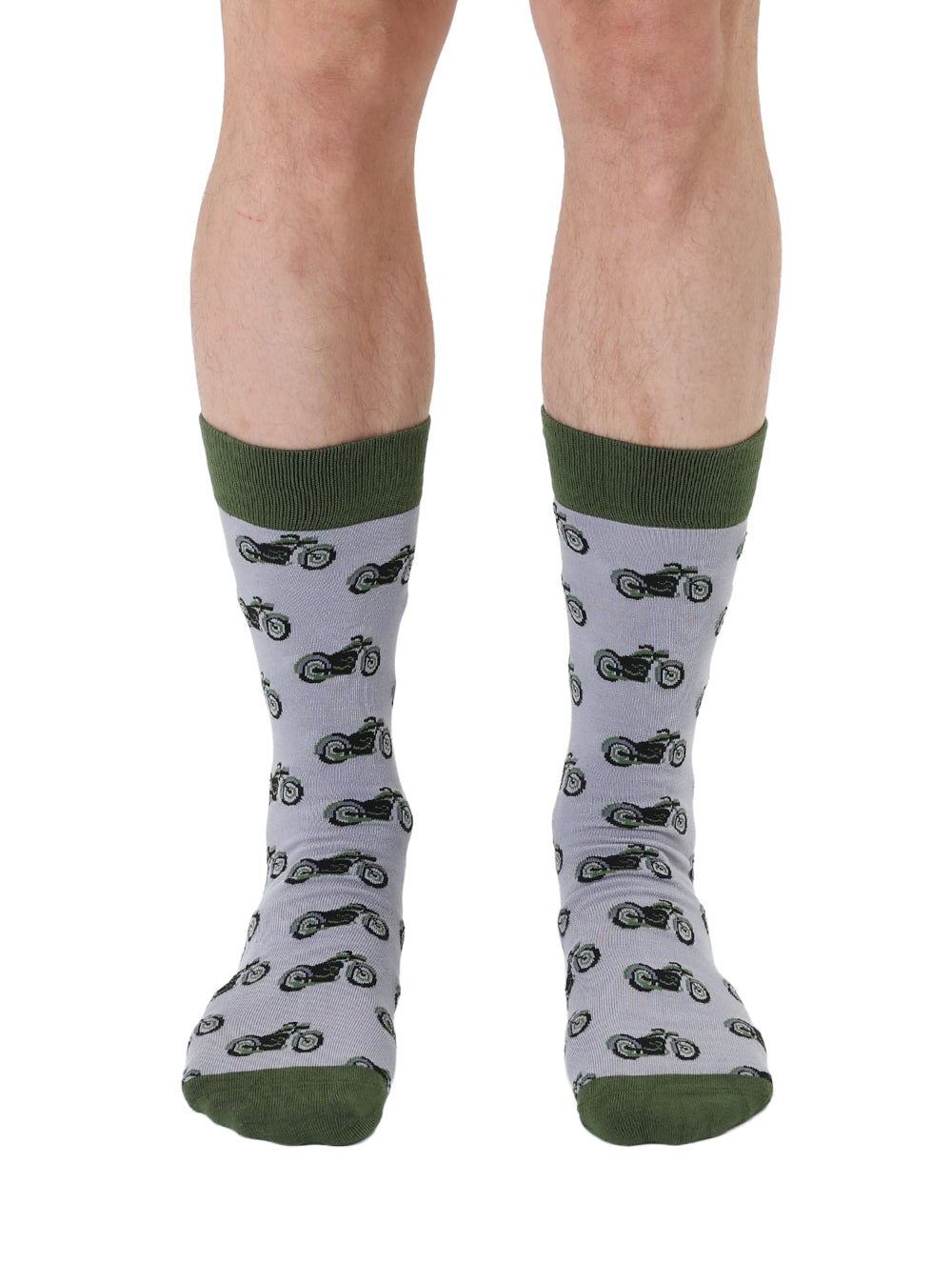 Motorcycle Mens Bamboo Crew Socks