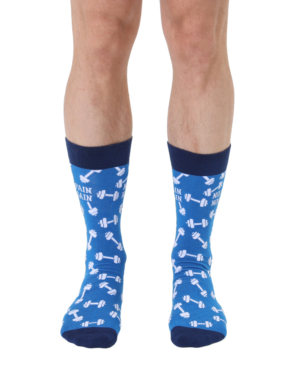 No Pain No Gain Mens Bamboo Crew Socks