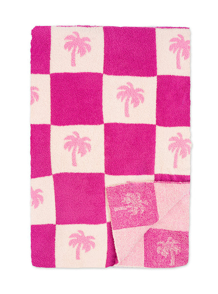 Pink Palm Blanket