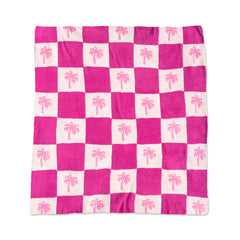 Pink Palm Blanket