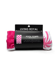 Checker Palm Pool Towel