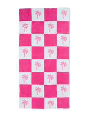 Checker Palm Pool Towel