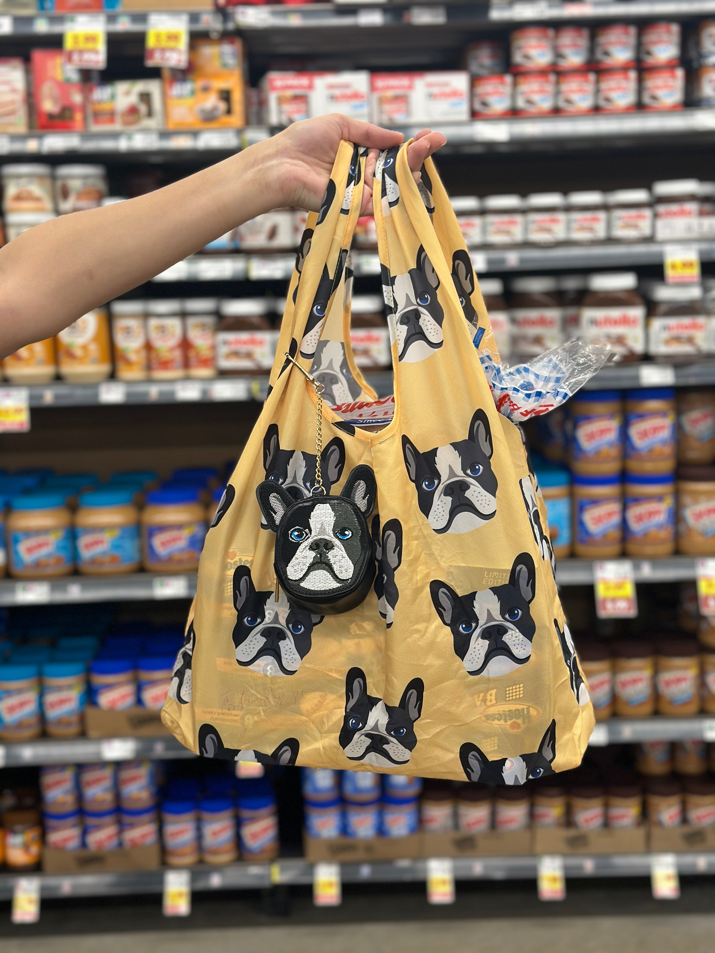 Dog 2 in 1 Bag Charm + Shopper Bag – Living Royal