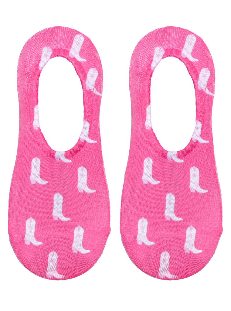 Pink Boots Liner Socks