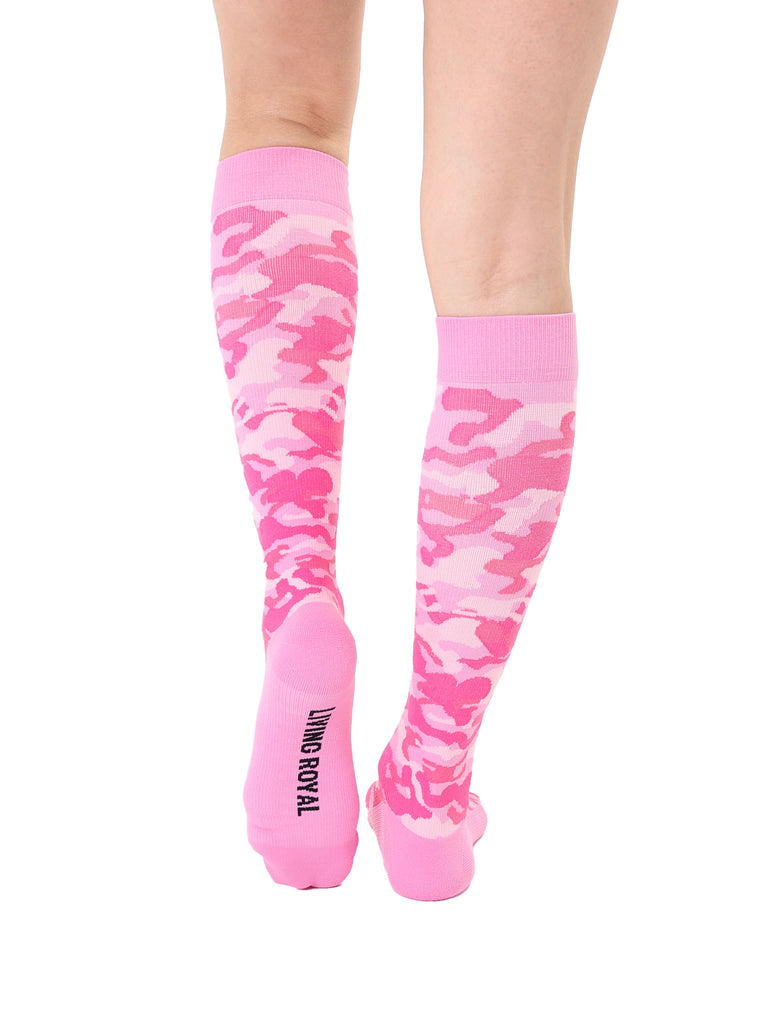 Pink Camo Compression Socks