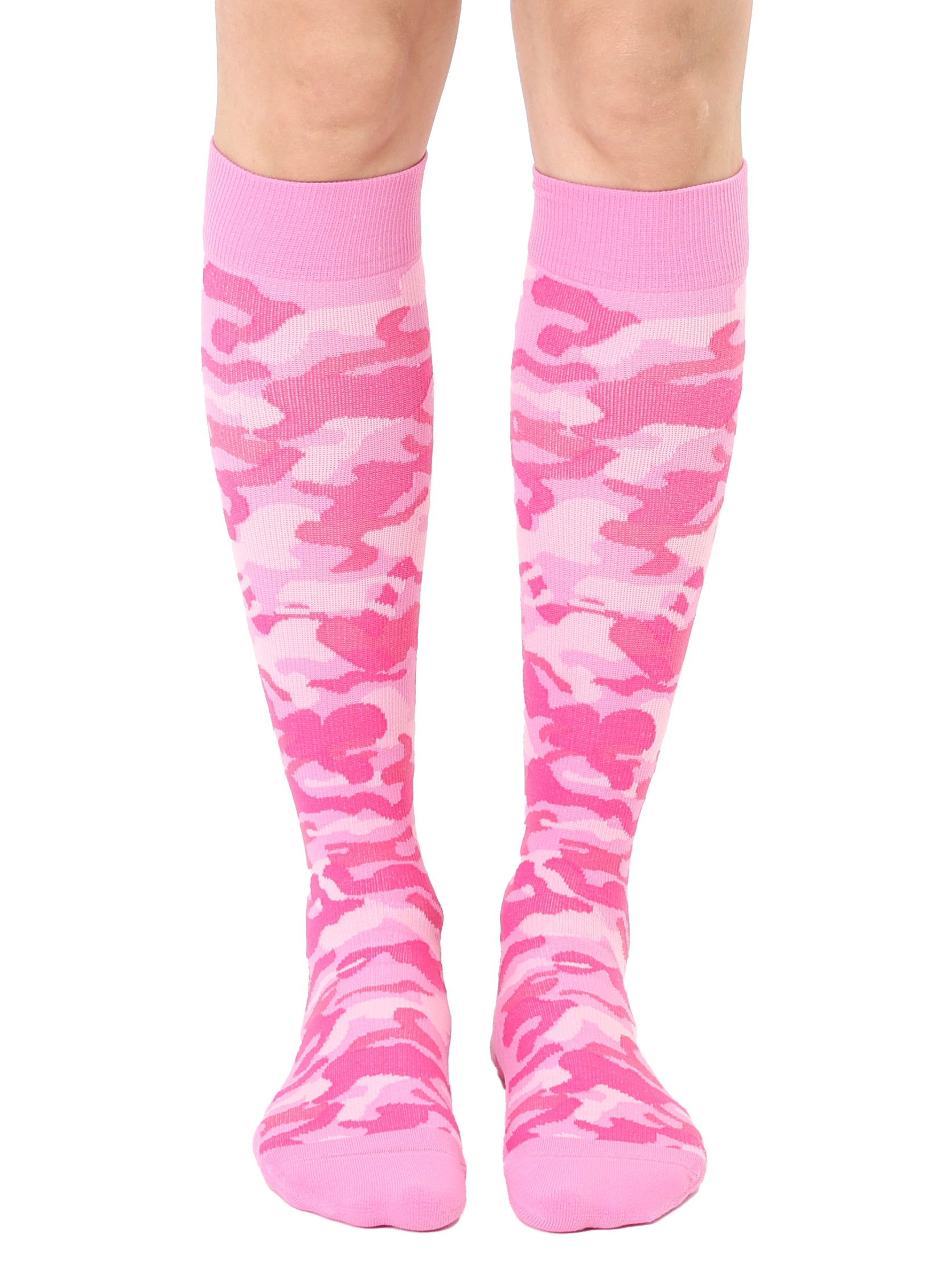 Pink Camo Compression Socks