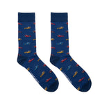 Race Car Mens Bamboo Crew Socks
