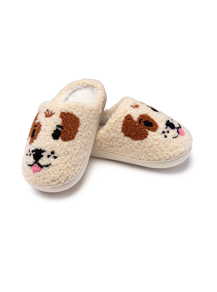 Dog Face Kids Slippers