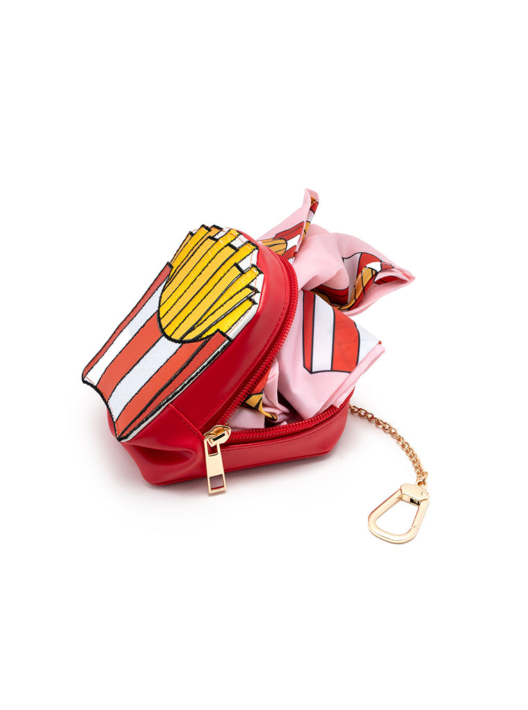Fries 2 in 1 Bag Charm + Shopper Bag