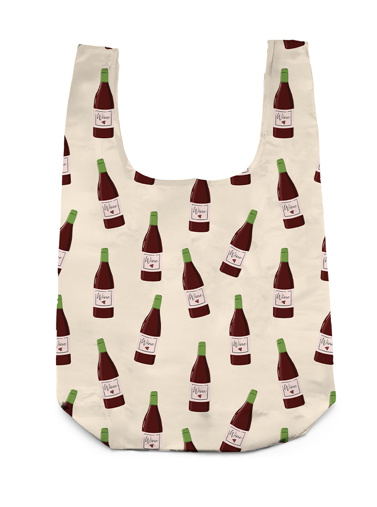 Wine 2 in 1 Bag Charm + Shopper Bag