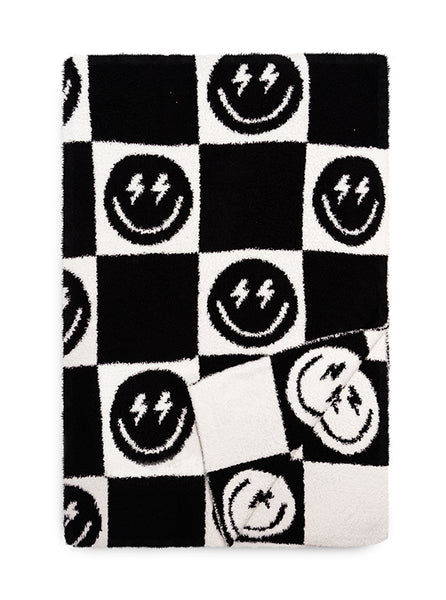 Black Bolt Smile Blanket