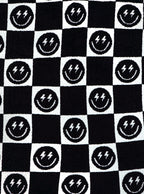 Black Bolt Smile Blanket