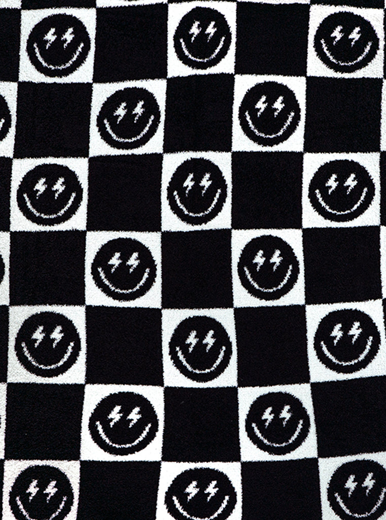 Black Bolt Smile Blanket