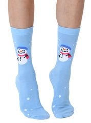 Snowman 3D Crew Sock