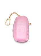 2-in-1 bag charm featuring SODA text embroidery displayed on a white background.