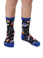 Space Kids Bamboo Crew Socks