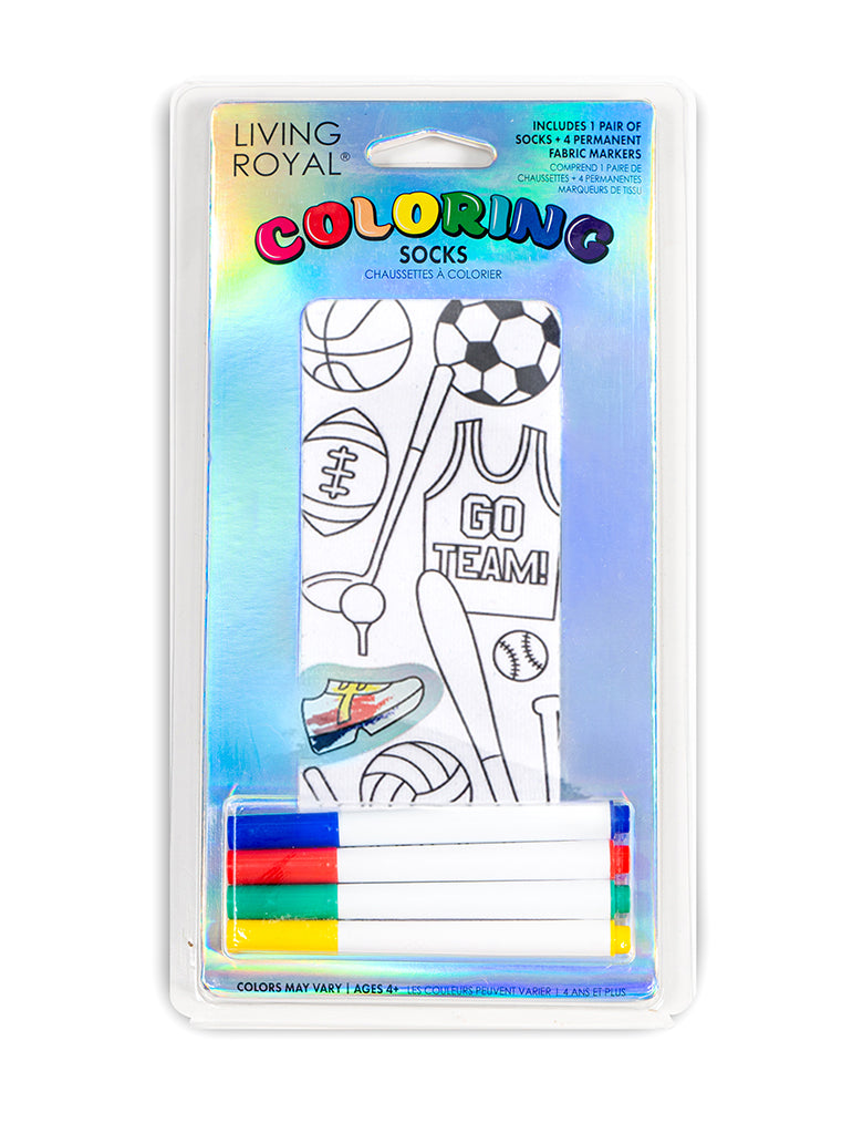 Sports Coloring Sock