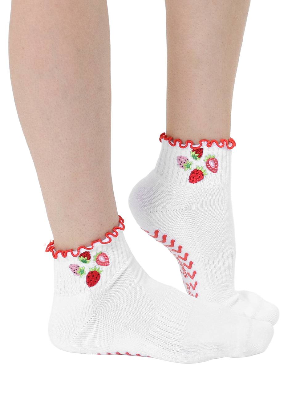 Strawberry Grip Socks