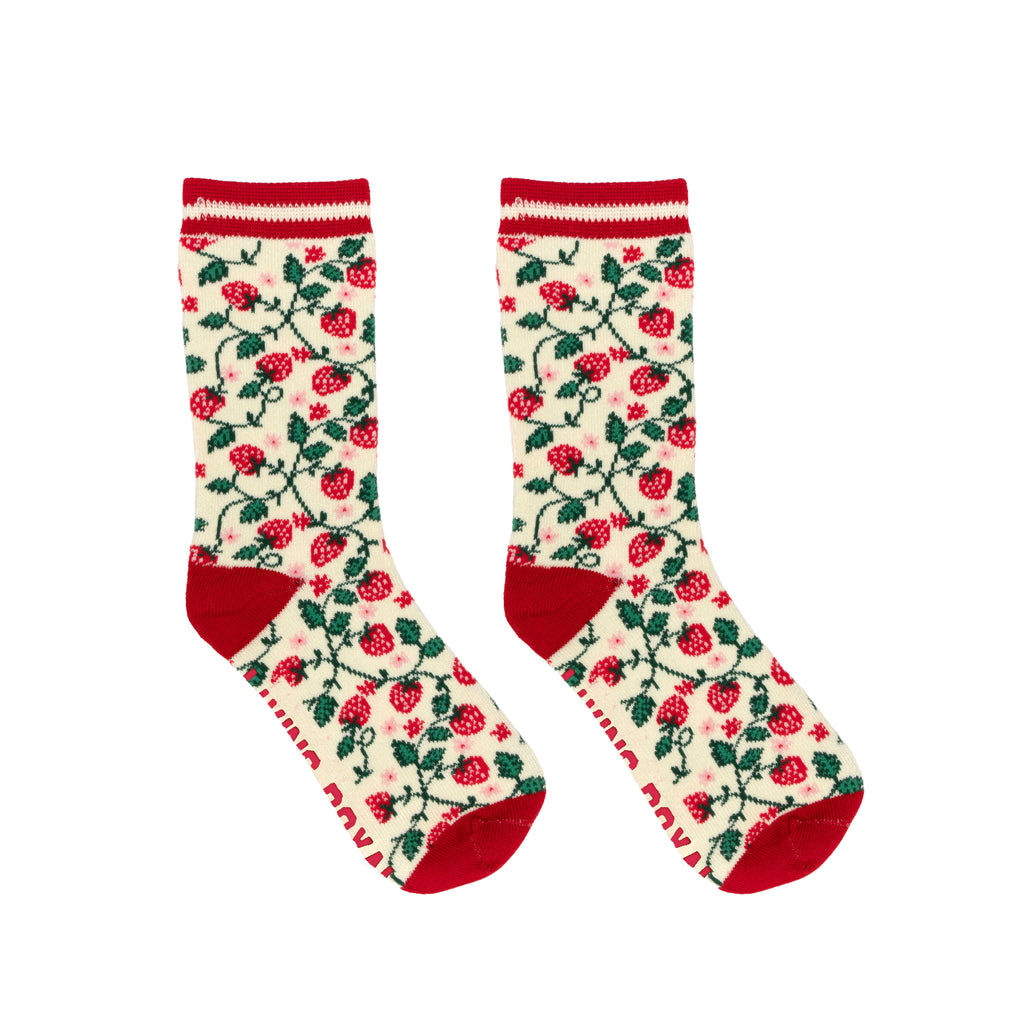 Strawberry Kids Bamboo Crew Socks