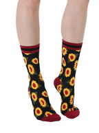Sunflower Women's Bamboo Crew Socks