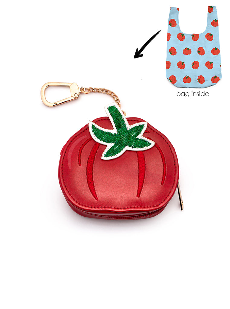 Tomato 2 in 1 Bag Charm + Shopper Bag