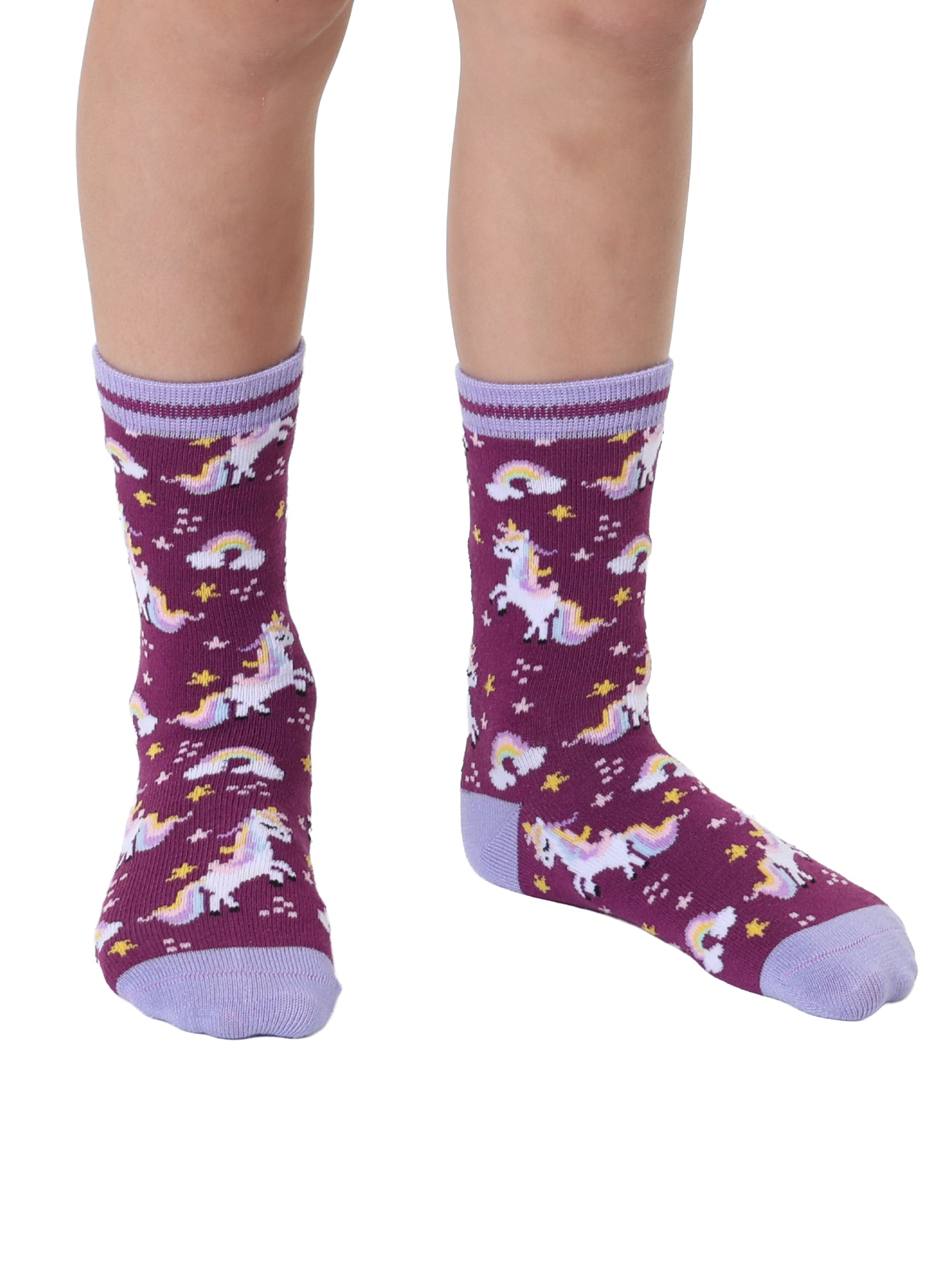 Unicorn Kids Bamboo Crew Socks