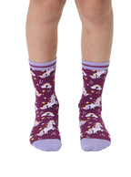 Unicorn Kids Bamboo Crew Socks