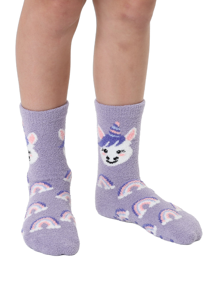 Unicorn Kids Fuzzy Socks