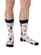 Whiskey Mens Bamboo Crew Socks