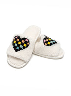 White Retro Heart Slides