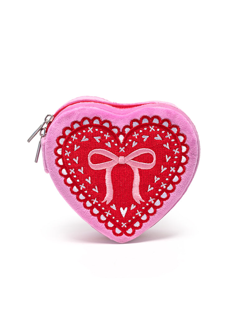Heart Jewelry Zip Case