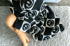 Black Bolt Smile Blanket