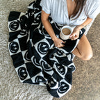 Black Bolt Smile Blanket