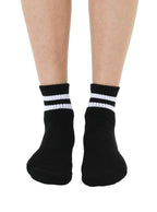 Black Stripe Grip Socks