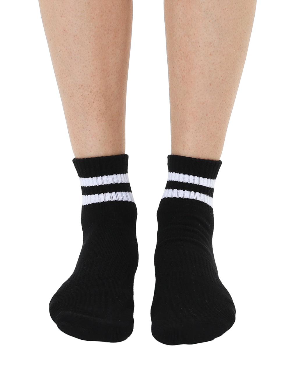 Black Stripe Grip Socks