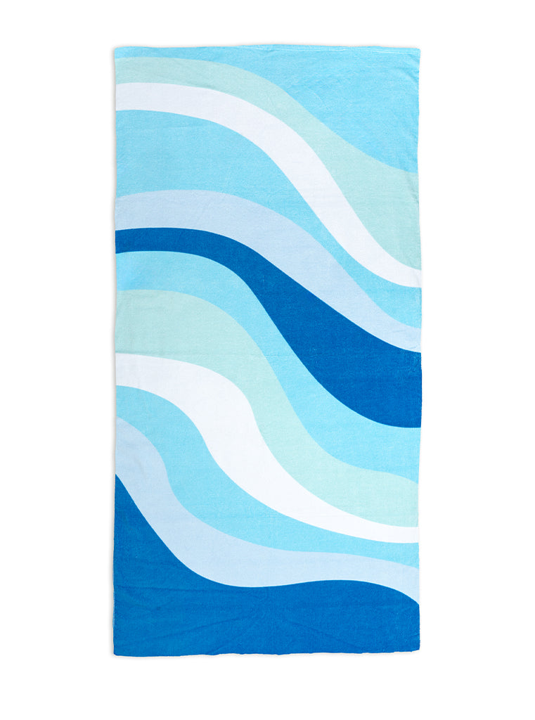 Blue Wave Pool Towel