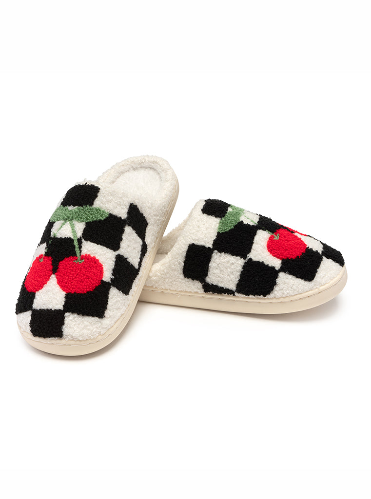 Checker Cherries Slippers