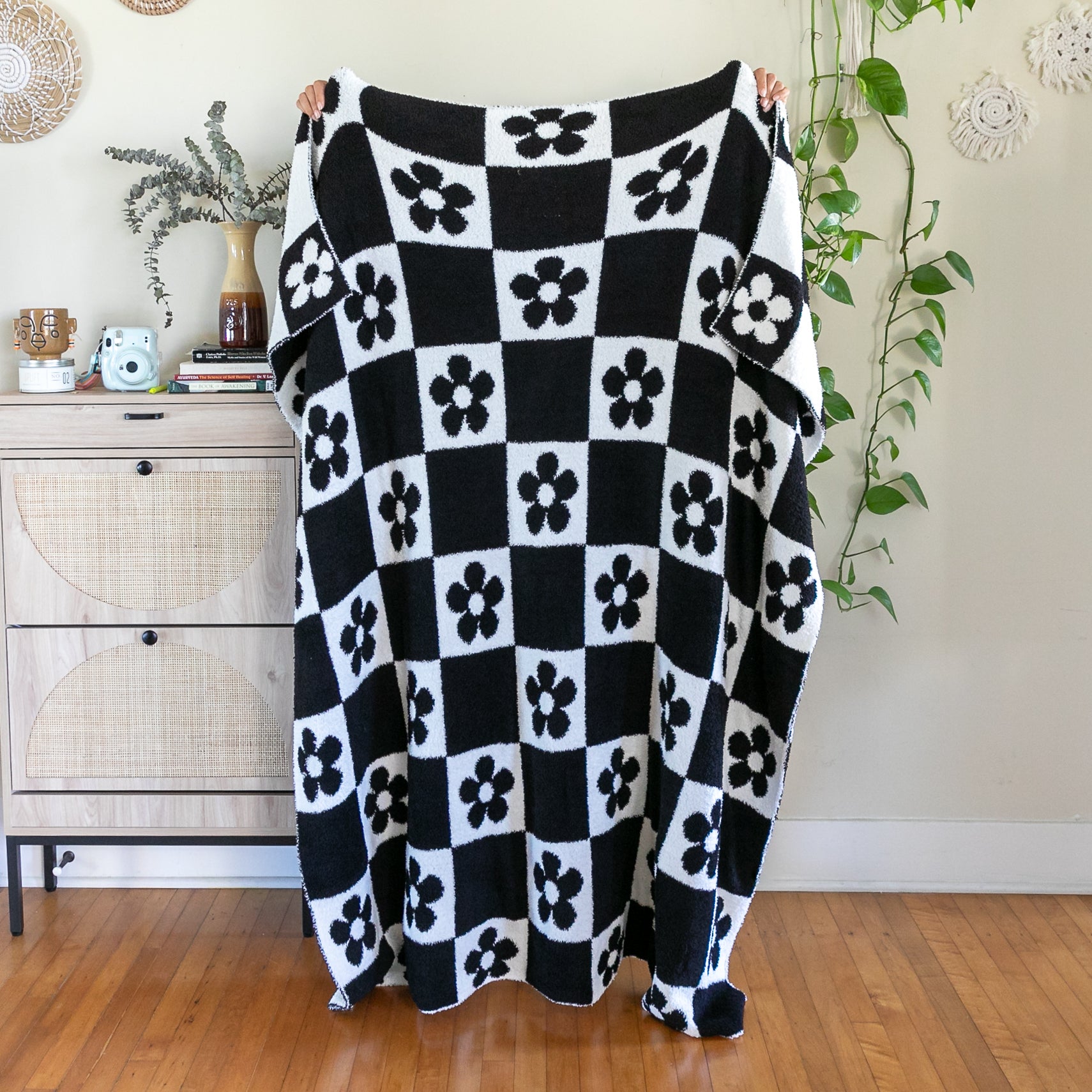 Daisy Checker Blanket