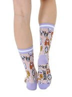 Dog Womens Bamboo Crew Socks
