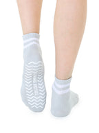 Grey Stripe Grip Socks