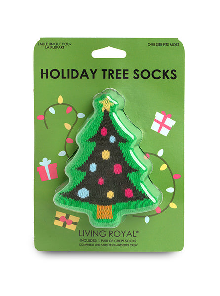 Holiday Tree 3D Crew Sock