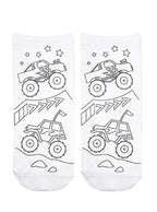 Monster Truck Coloring Socks