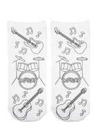 Music Coloring Socks