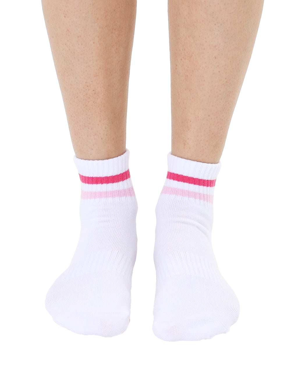 Pink Stripe Grip Socks